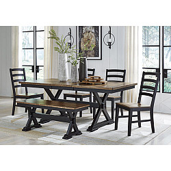Ashley Wildenauer 5-Piece Brown/Bla...