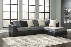 Ashley Jacurso Charcoal LAF Sofa/Co...