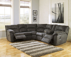 Tambo Pewter LAF Motion Loveseat & ...