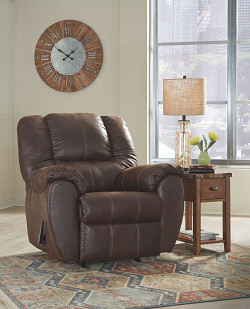Ashley McGann Walnut Rocker Recline...
